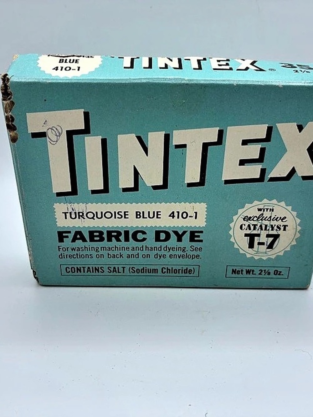 INTEX Turquoise Blue 410-I Fabric Dye *Box only